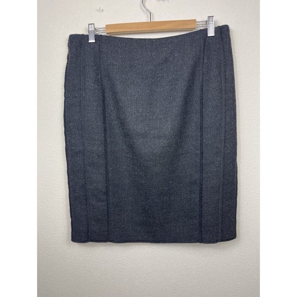 AKRIS Punto Women’s Wool Pencil Skirt Size 12 Gray